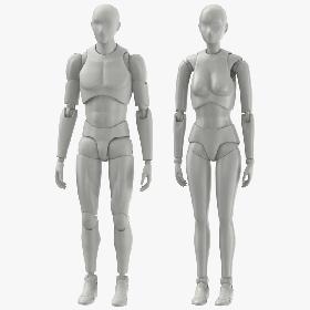 Mannequins Collection 3D model